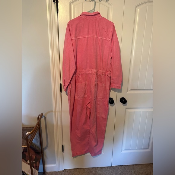 Women's Pink Jumpsuit - Picture 2 of 2